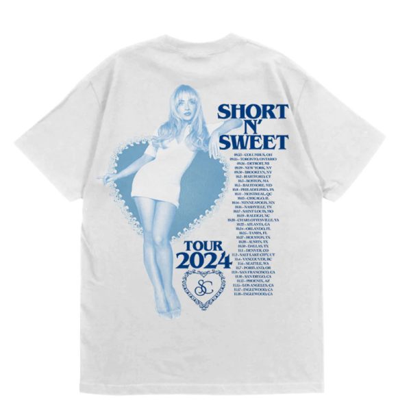 Sabrina Carpenter "Short n' Sweet Tour Is So Nice" Tee - Image 2