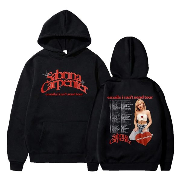 Official Emails I Can’t Send Hoodie – Black Unisex Pullover Inspired by Sabrina Carpenter