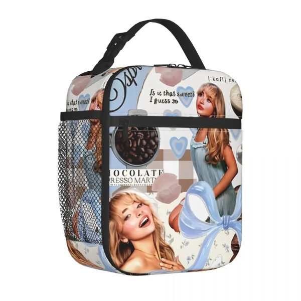 Sabrina Carpenter Espresso Insulated Lunch Bag - Leakproof Cooler for Picnic & Food Storage
