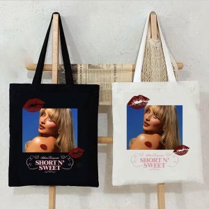 Sabrina Carpenter Short N' Sweet Tour Shoulder Bag – Reusable, Folding, Eco-Friendly Tote