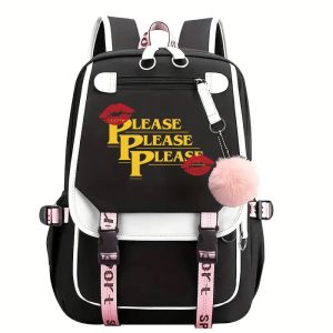 Sabrina Carpenter Please Please Please Backpack for Kids and Teen Boys – Hip Hop Style Book Bag, School Mochila