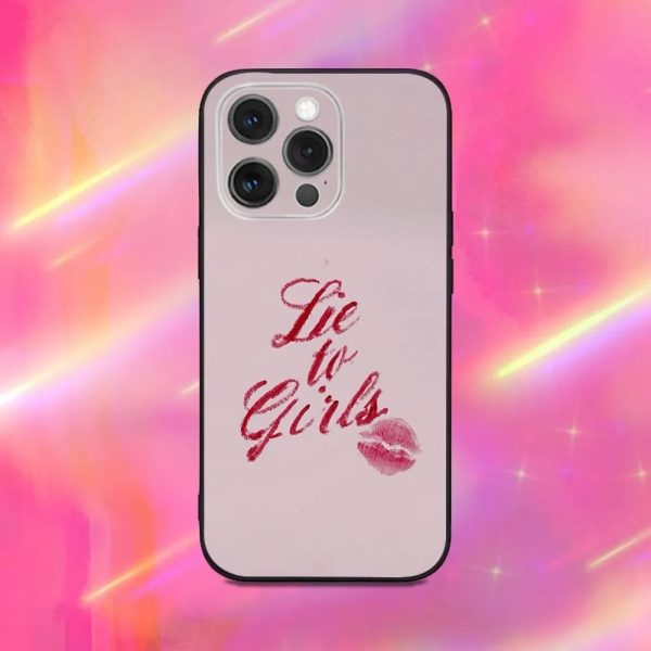 Sabrina Carpenter phone case for iPhone 16, 15, 14, 13, 12, 11, Pro, Max, Plus, Mini – Black Soft Silicone Case