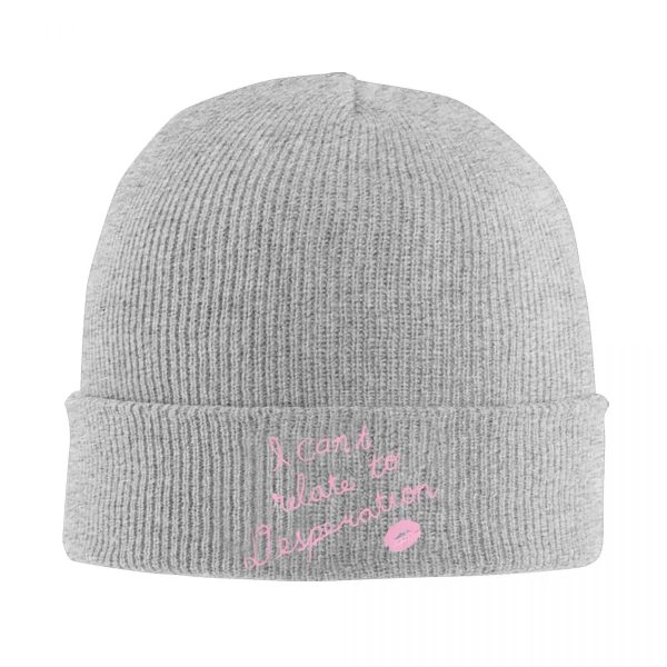 Sabrina Carpenter Knitted Beanie - I Can't Relate To Desperation, Unisex Winter Hat