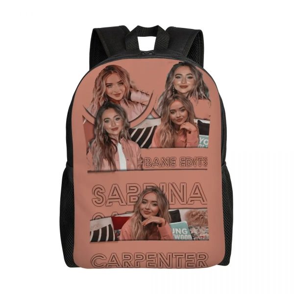 Custom Sabrina Carpenter Backpack – Stylish Laptop Bookbag for School, College & Travel (16.1" x 4.5" x 11.8")