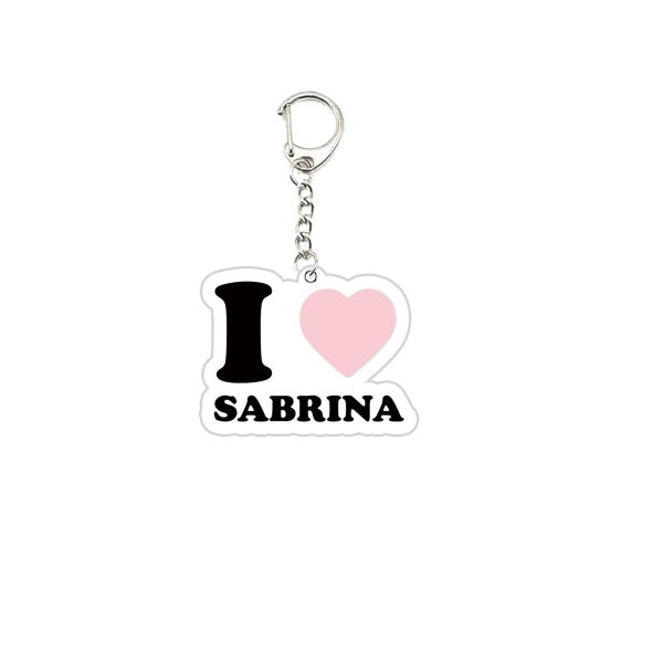 Sabrina Carpenter keychain – acrylic key ring for fans, funny pendant, accessories bag charm, music lover jewelry