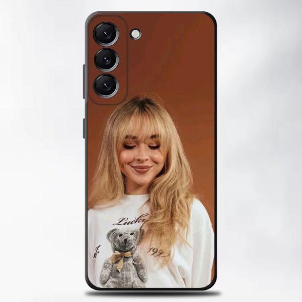 Soft Black Sabrina Carpenter Fan Phone Case for Samsung Galaxy A13, A21s, A22, A31, A52, A71, A80, A91