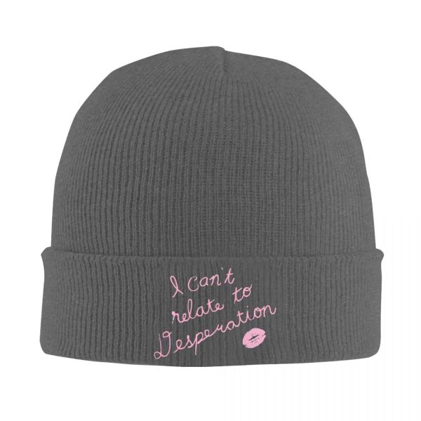 Sabrina Carpenter Knitted Beanie - I Can't Relate To Desperation, Unisex Winter Hat