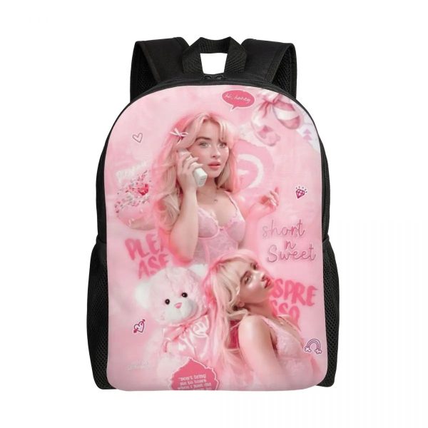 Custom Sabrina Carpenter Backpack – Stylish Laptop Bookbag for School, College & Travel (16.1" x 4.5" x 11.8")