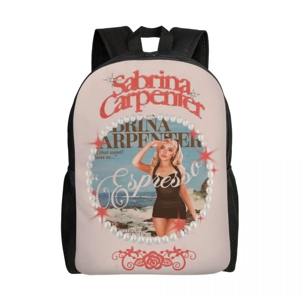 Custom Sabrina Carpenter Backpack – Stylish Laptop Bookbag for School, College & Travel (16.1" x 4.5" x 11.8")