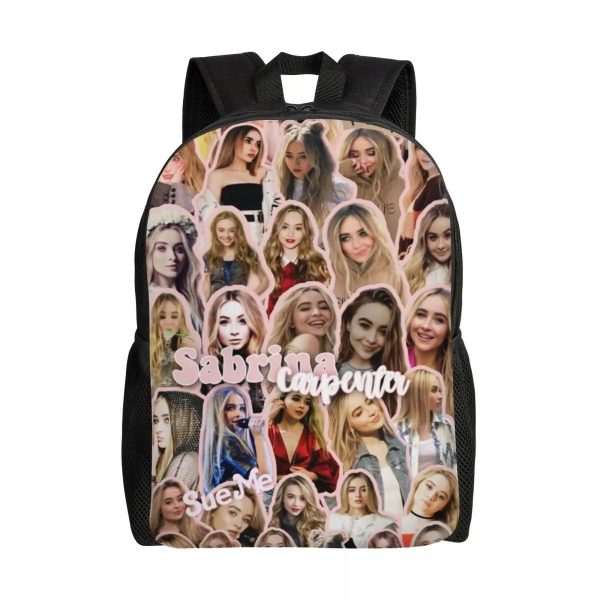 Custom Sabrina Carpenter Backpack – Stylish Laptop Bookbag for School, College & Travel (16.1" x 4.5" x 11.8")