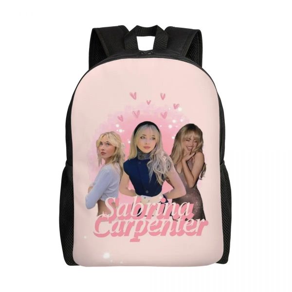 Custom Sabrina Carpenter Backpack – Stylish Laptop Bookbag for School, College & Travel (16.1" x 4.5" x 11.8")