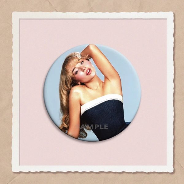 Sabrina Carpenter character pins tinplate badge, perfect for fans, clothes, bags, hats, and DIY decoration