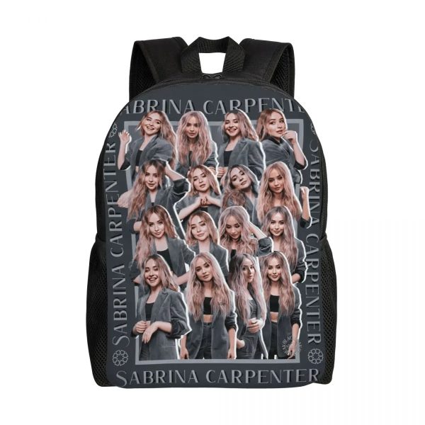 Custom Sabrina Carpenter Backpack – Stylish Laptop Bookbag for School, College & Travel (16.1" x 4.5" x 11.8")