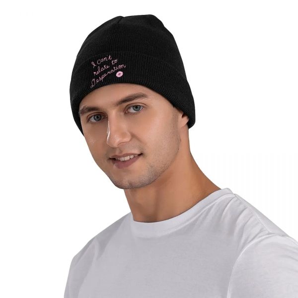 Sabrina Carpenter Knitted Beanie - I Can't Relate To Desperation, Unisex Winter Hat