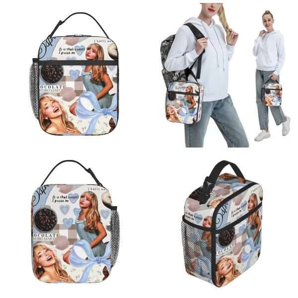 Sabrina Carpenter Espresso Insulated Lunch Bag - Leakproof Cooler for Picnic & Food Storage