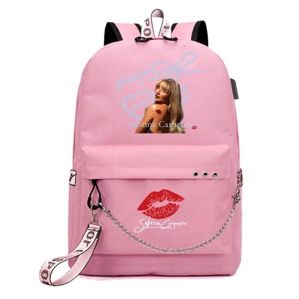 Sabrina Carpenter Please Please Please backpack, women's fashion shoulder bag for fans.