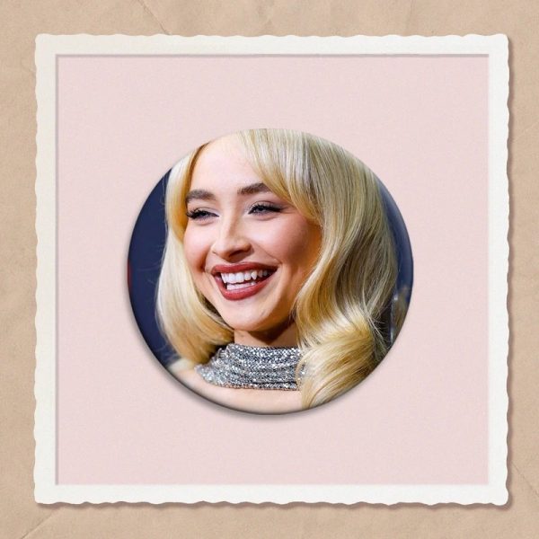 Sabrina Carpenter character pins tinplate badge, perfect for fans, clothes, bags, hats, and DIY decoration
