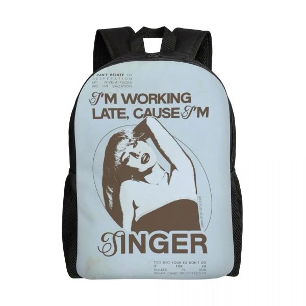 Custom Sabrina Carpenter Backpack – Stylish Laptop Bookbag for School, College & Travel (16.1" x 4.5" x 11.8")