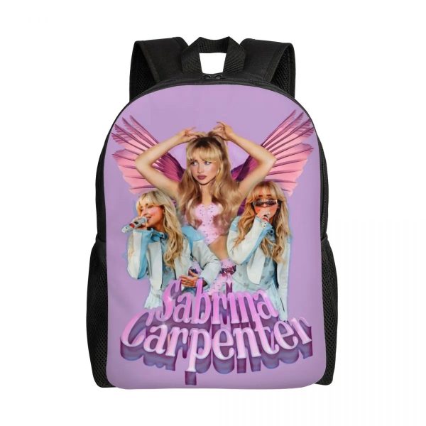 Custom Sabrina Carpenter Backpack – Stylish Laptop Bookbag for School, College & Travel (16.1" x 4.5" x 11.8")