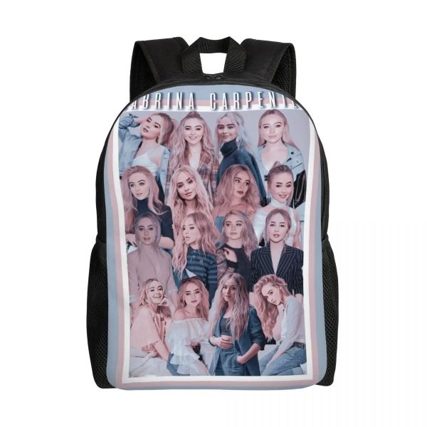 Custom Sabrina Carpenter Backpack – Stylish Laptop Bookbag for School, College & Travel (16.1" x 4.5" x 11.8")