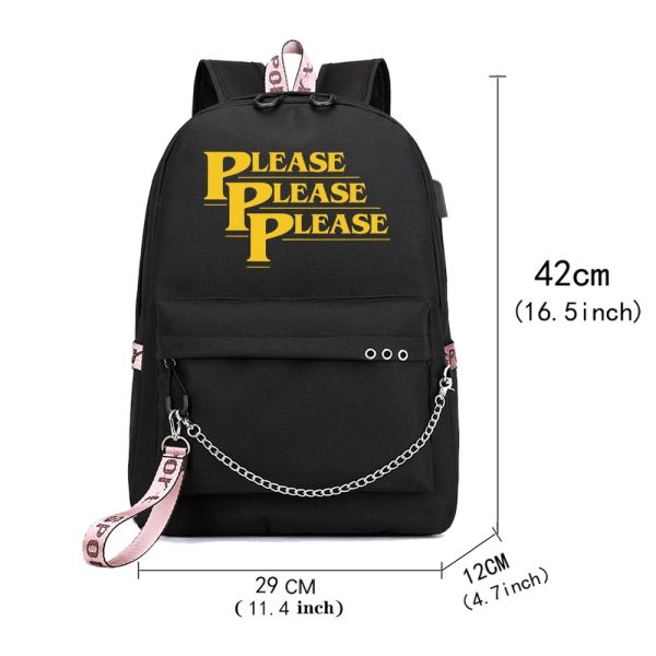 Sabrina Carpenter Please Please Please Backpack for Women and Men – Stylish School Bag for Music Lovers