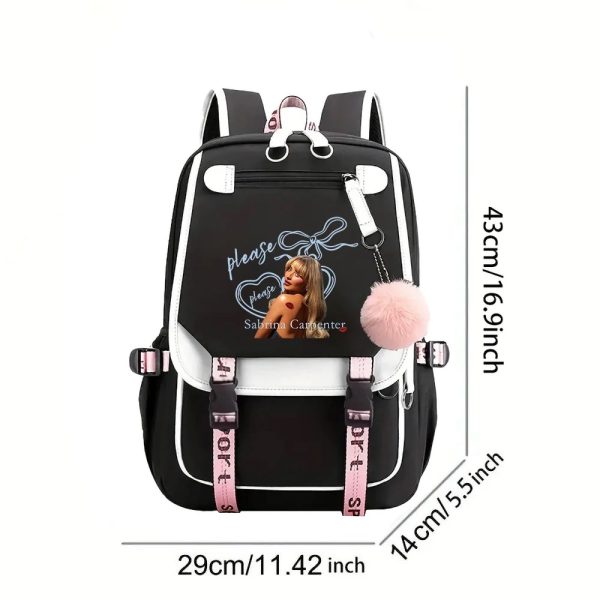 Sabrina Carpenter Short n' Sweet Tour Backpack for Teens – Stylish Laptop Bag