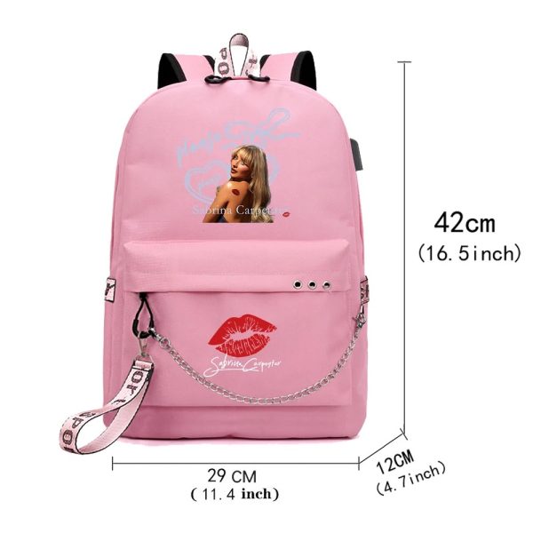 Sabrina Carpenter Please Please Please backpack, women's fashion shoulder bag for fans.