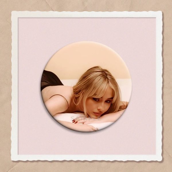 Sabrina Carpenter character pins tinplate badge, perfect for fans, clothes, bags, hats, and DIY decoration