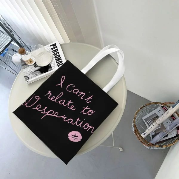I Can't Relate To Desperation Eco-Friendly Tote Bag for Women – Large Capacity Sabrina Carpenter Canvas Bag