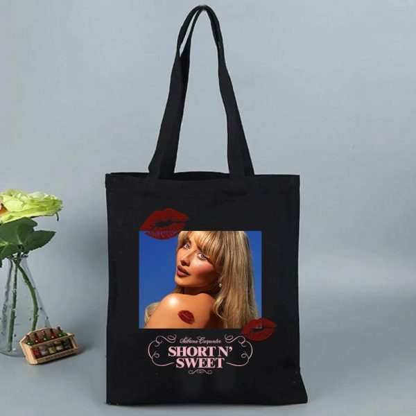 Sabrina Carpenter Short N' Sweet Tour Shoulder Bag – Reusable, Folding, Eco-Friendly Tote