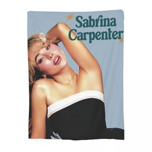 Sabrina Carpenter Espresso Flannel Throw Blanket - Soft Plush Quilt for Autumn & Winter