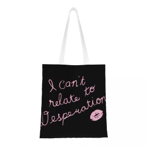I Can't Relate To Desperation Eco-Friendly Tote Bag for Women – Large Capacity Sabrina Carpenter Canvas Bag