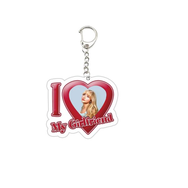 Sabrina Carpenter keychain – acrylic key ring for fans, funny pendant, accessories bag charm, music lover jewelry