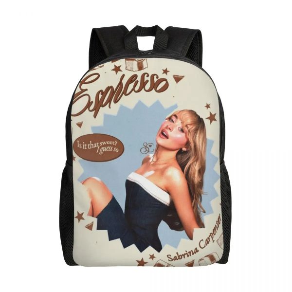 Custom Sabrina Carpenter Backpack – Stylish Laptop Bookbag for School, College & Travel (16.1" x 4.5" x 11.8")