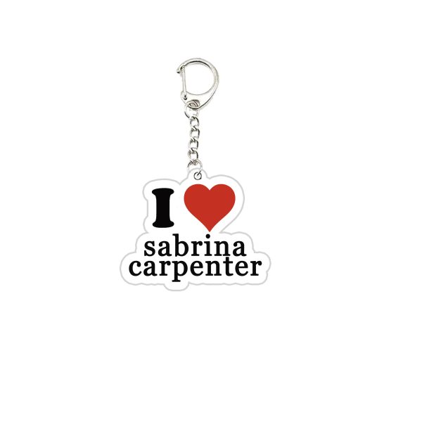 Sabrina Carpenter keychain – acrylic key ring for fans, funny pendant, accessories bag charm, music lover jewelry