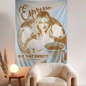 Sabrina Carpenter anime wall tapestry for creative home decor