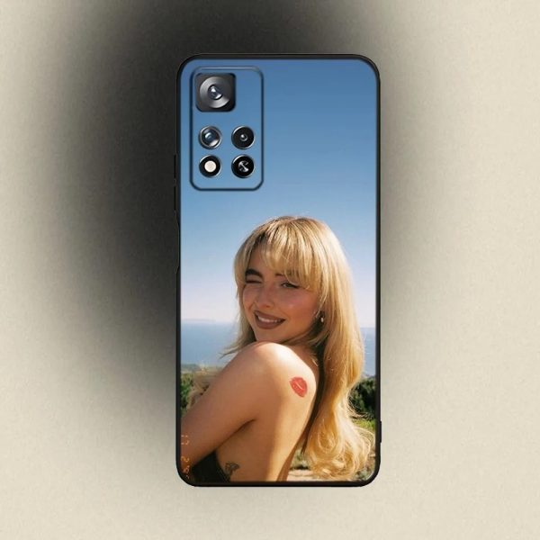 Sabrina Carpenter Short n Sweet Phone Case – Soft Black Cover for Samsung Galaxy A20, A21s, A22, A31, A32, A52, A53, A72, A73, A80, A91