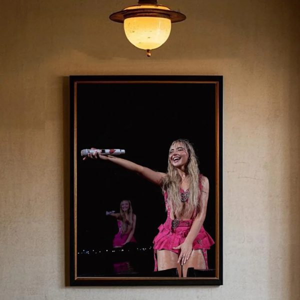 High-quality Sabrina Carpenter poster, modern aesthetic wall art, waterproof, for bedroom and living room decor