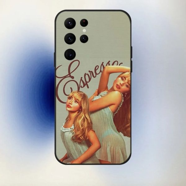 Sabrina Carpenter Phone Case for Samsung S24, S23, S22 Ultra – Black Soft, Stylish Music Fan Cover