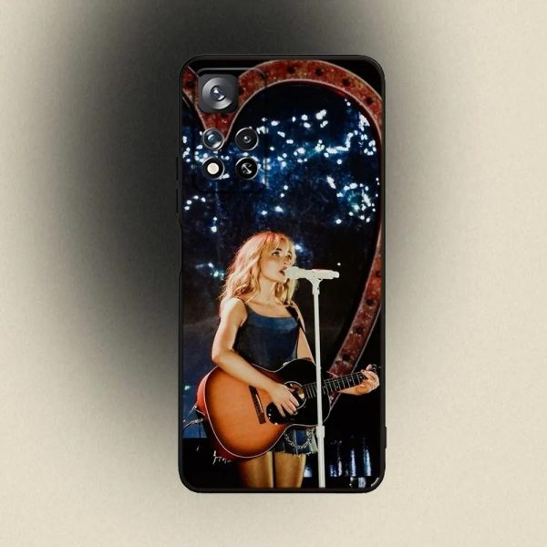 Sabrina Carpenter Short n Sweet Phone Case – Soft Black Cover for Samsung Galaxy A20, A21s, A22, A31, A32, A52, A53, A72, A73, A80, A91