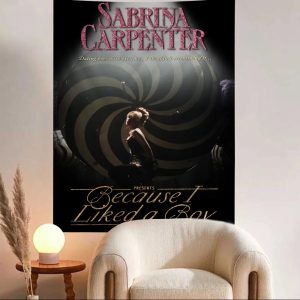 Sabrina Carpenter anime tapestry for bedroom and living room decor