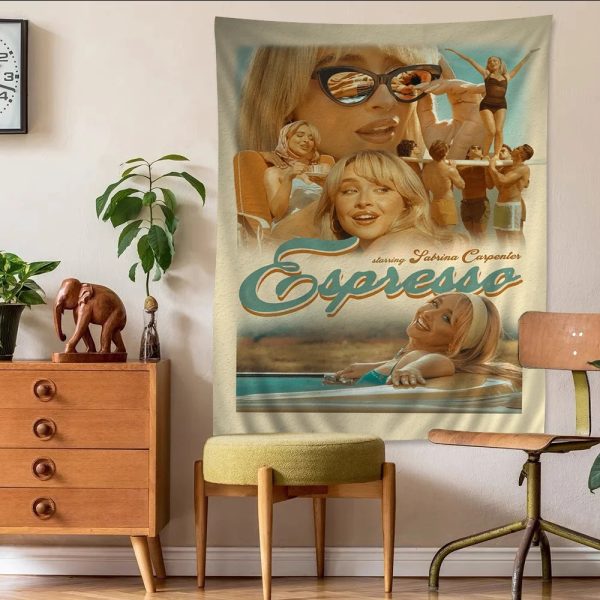 Sabrina Carpenter Boho Tapestry Wall Decor for Music Lovers