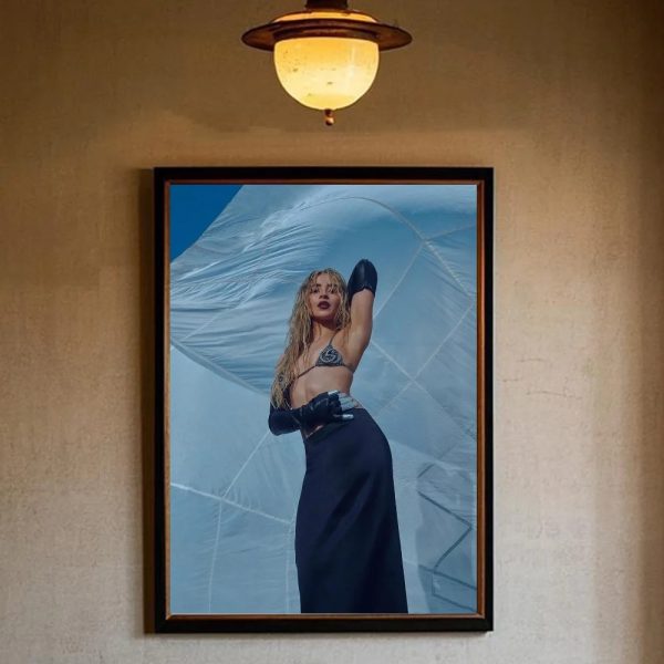 Modern Sabrina Carpenter wall poster, HD print, waterproof, aesthetic room decoration for music fans